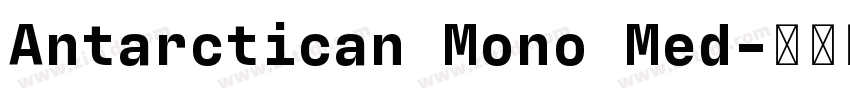 Antarctican Mono Med字体转换 Antarctican Mono Med字体转换